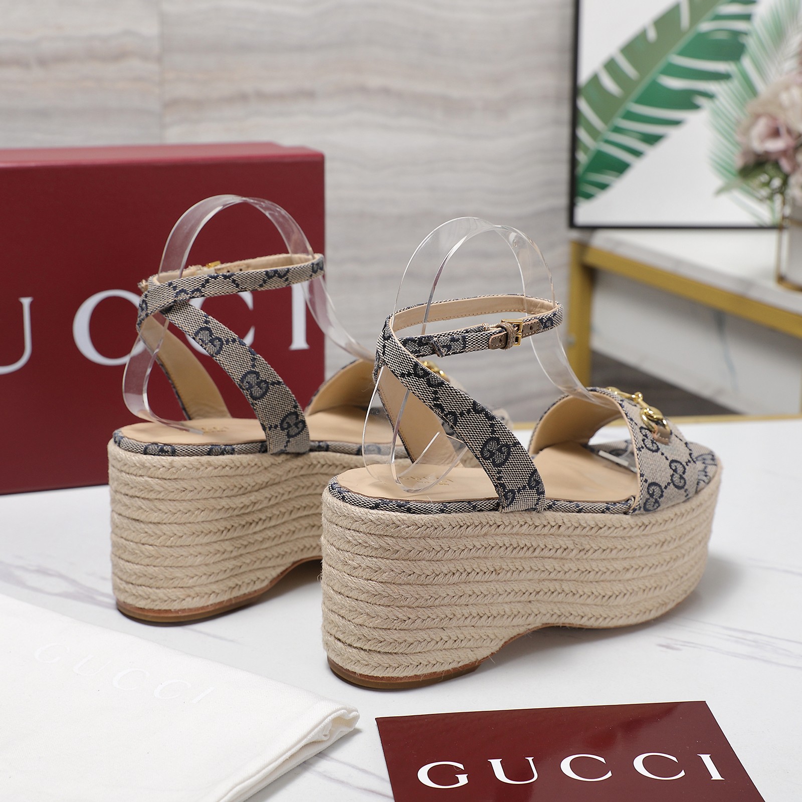Gucci Espadrille Platform Sandals, Ankle Strap, Designer Style, Comfortable 7 a1744031613741 4288