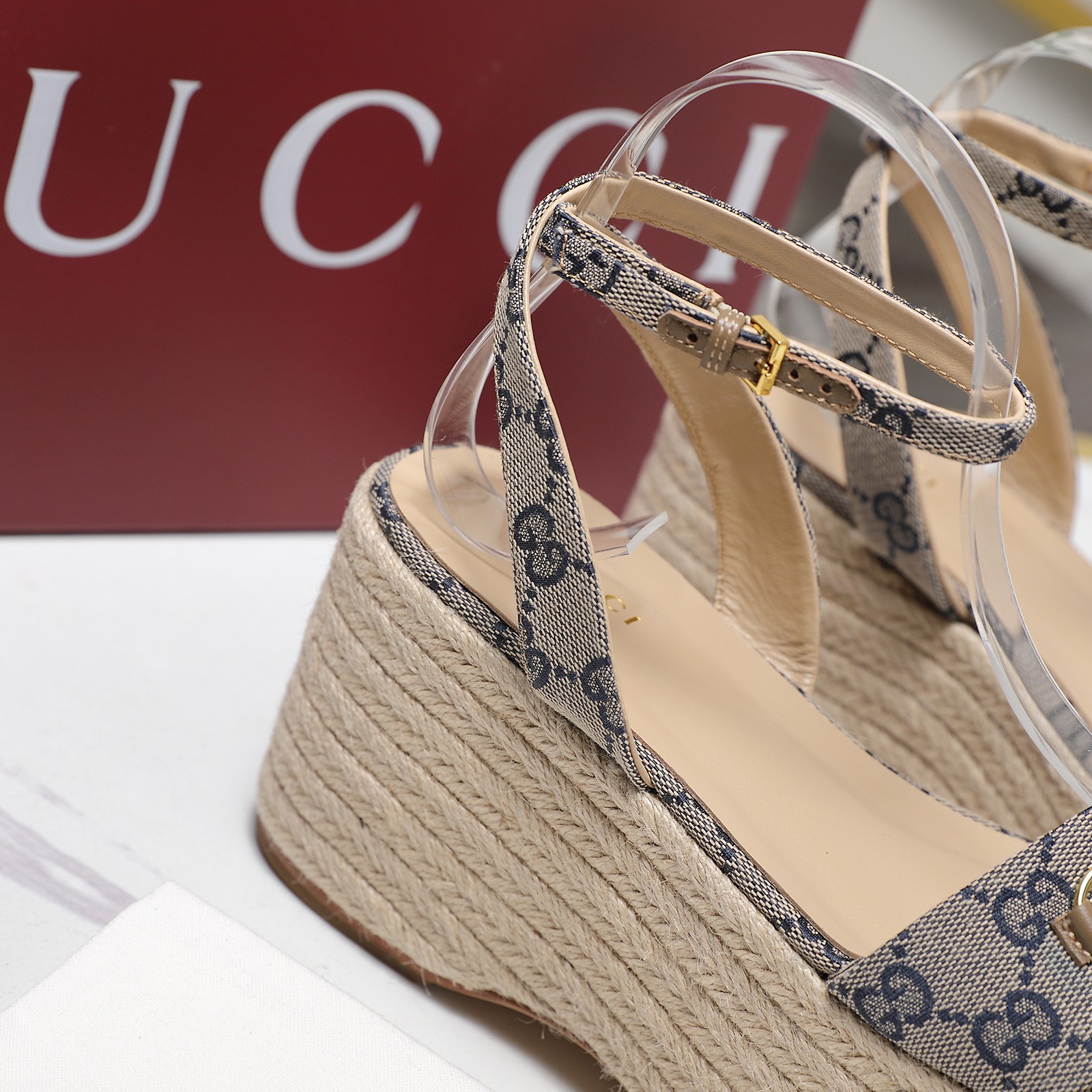 Gucci Espadrille Platform Sandals, Ankle Strap, Designer Style, Comfortable 10 a1744031613748 8725