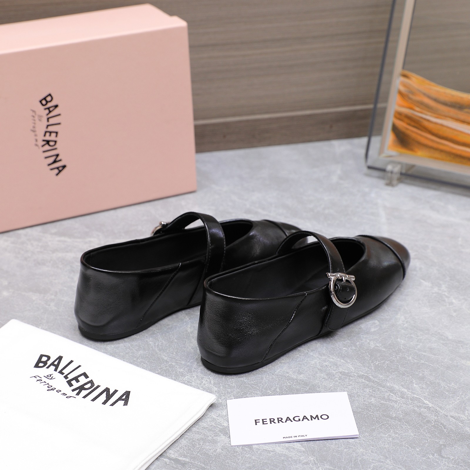 Ferragamo Iconic Buckle Ballerina Flats - Classic & Comfortable 5 a1744783742708 6372