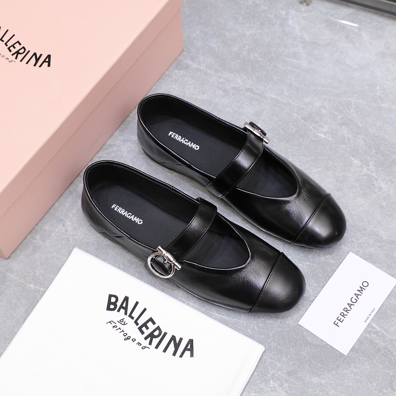 Ferragamo Iconic Buckle Ballerina Flats - Classic & Comfortable 4 a1744783742709 8770