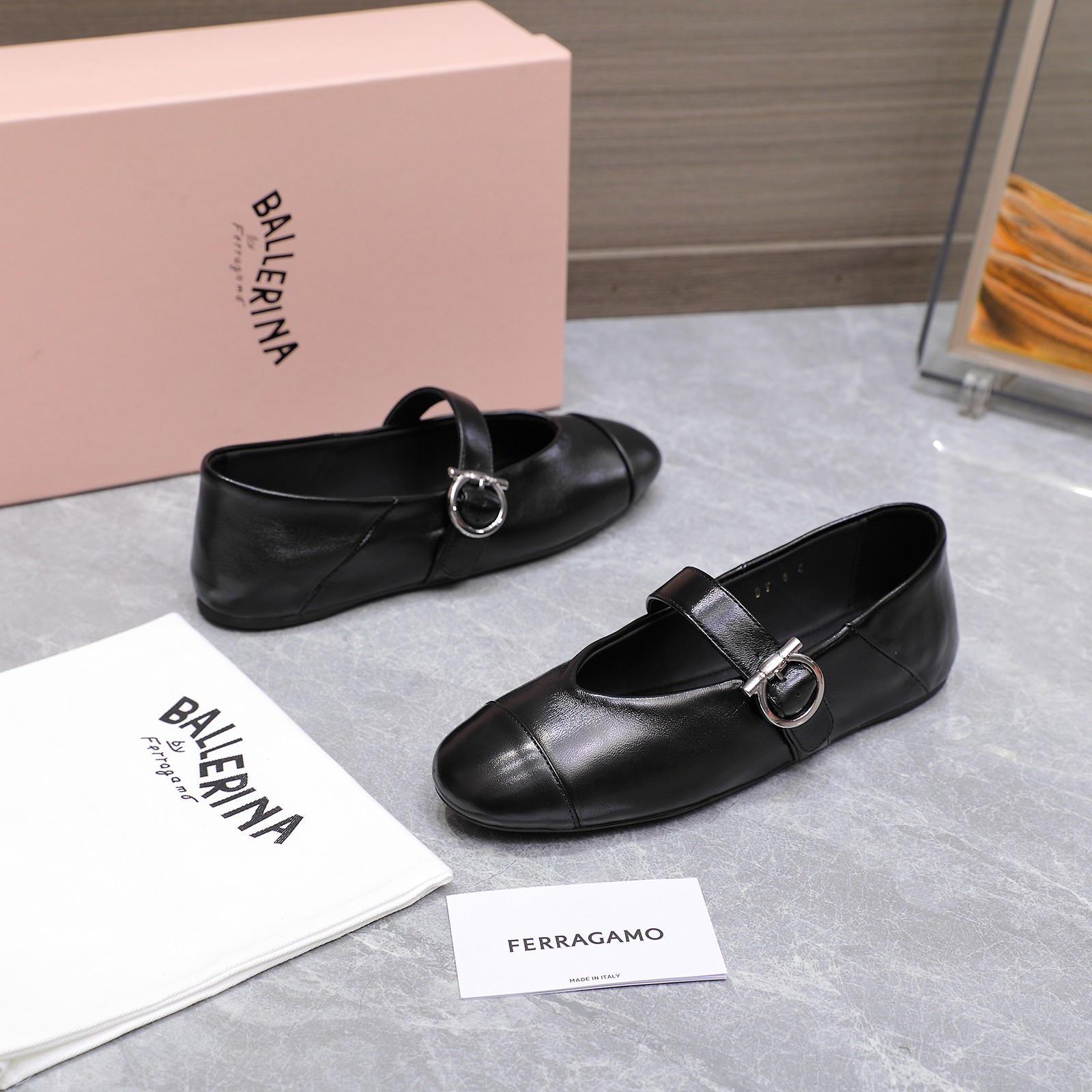 Ferragamo Iconic Buckle Ballerina Flats - Classic & Comfortable 10 a1744783749822 0161