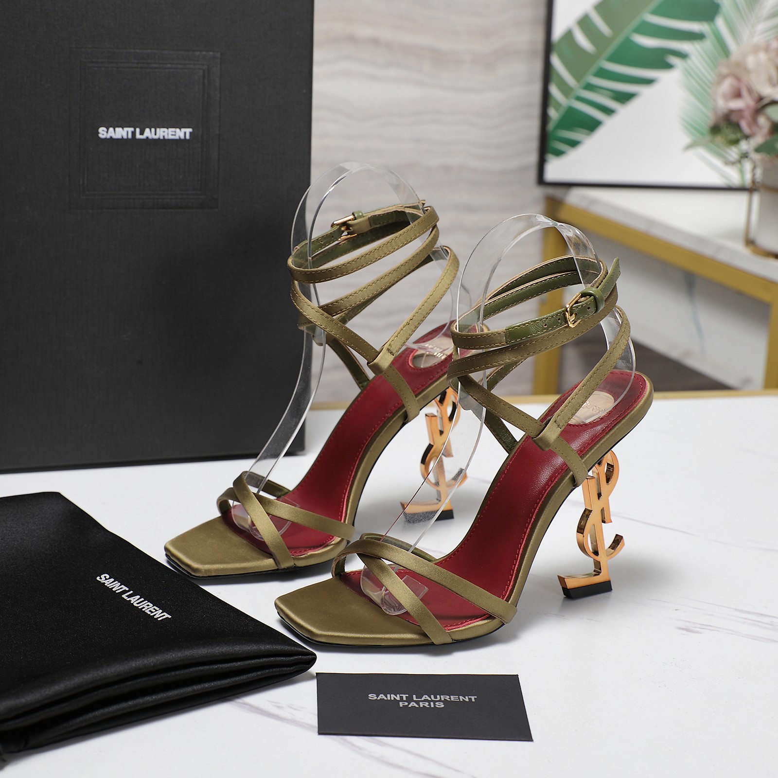 Yves Saint Laurent YSL Logo Heel Ankle Wrap Heeled Sandals 5 a1745067891264 3028
