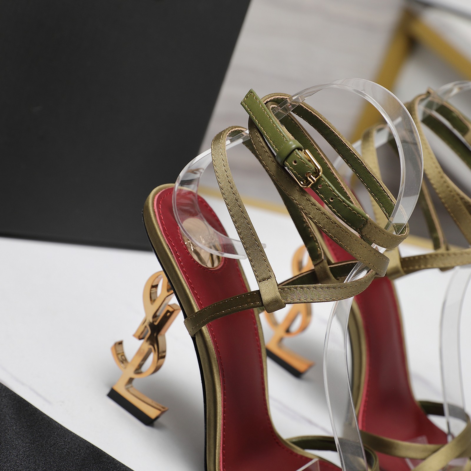 Yves Saint Laurent YSL Logo Heel Ankle Wrap Heeled Sandals 6 a1745067891267 4328