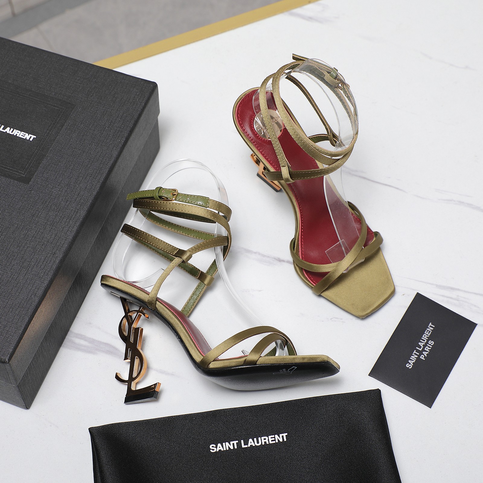 Yves Saint Laurent YSL Logo Heel Ankle Wrap Heeled Sandals 3 a1745067892591 7810