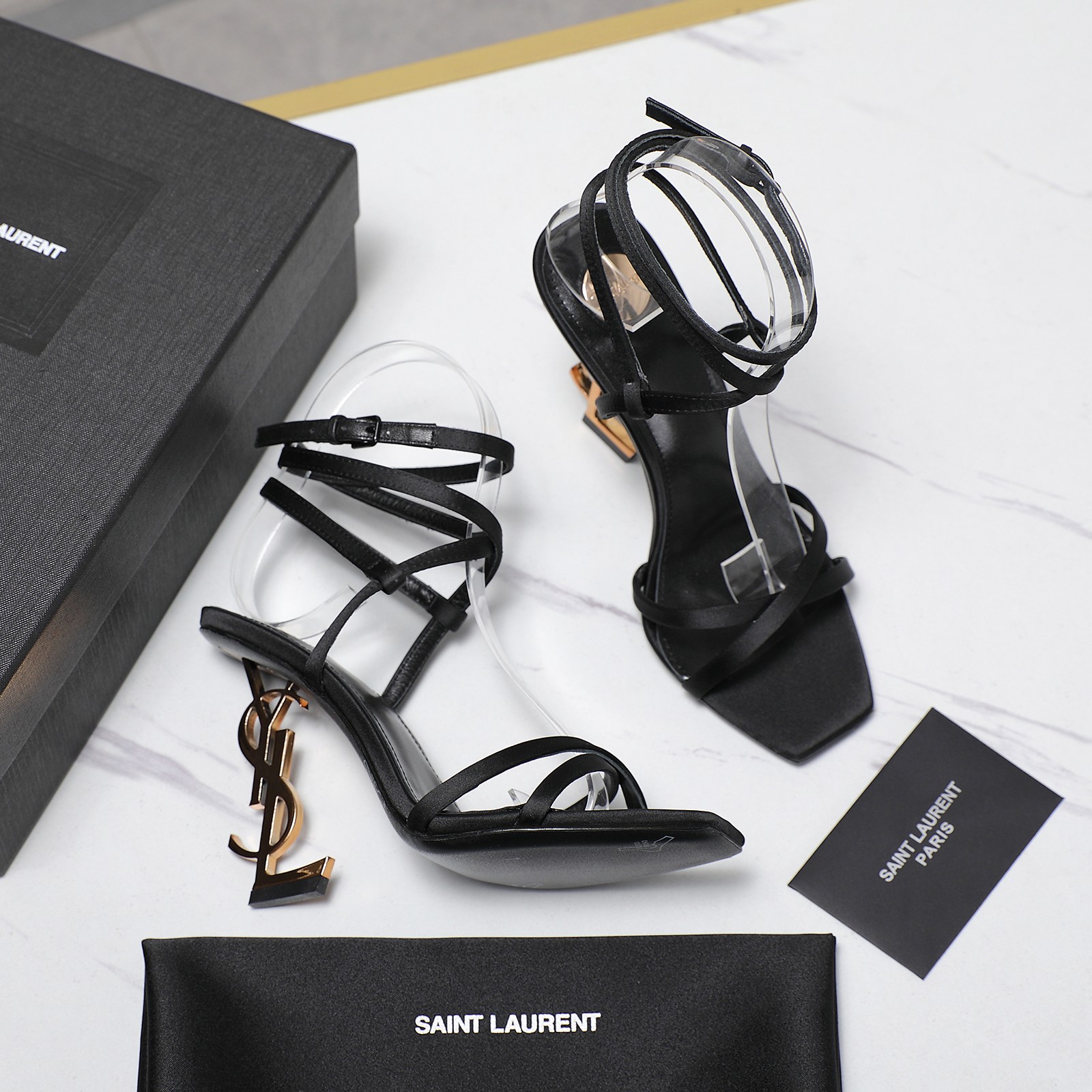 Yves Saint Laurent YSL Letter Heel Ankle Strap Sandals Women Shoes 3 a1745068041211 7674