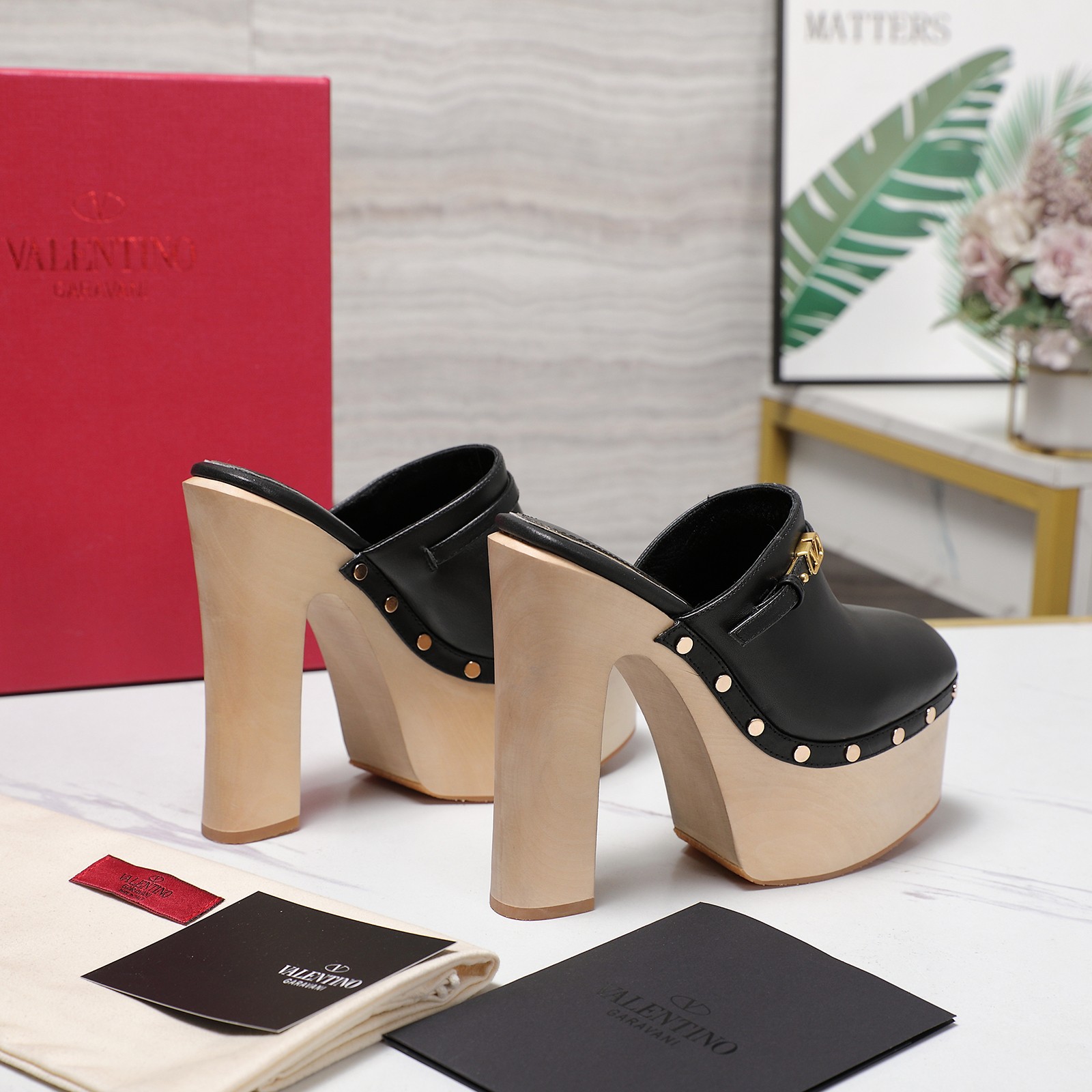 Valentino Garavani Platform Wooden Heeled Mules - Italian Craftsmanship 8 a1745949267731 2250