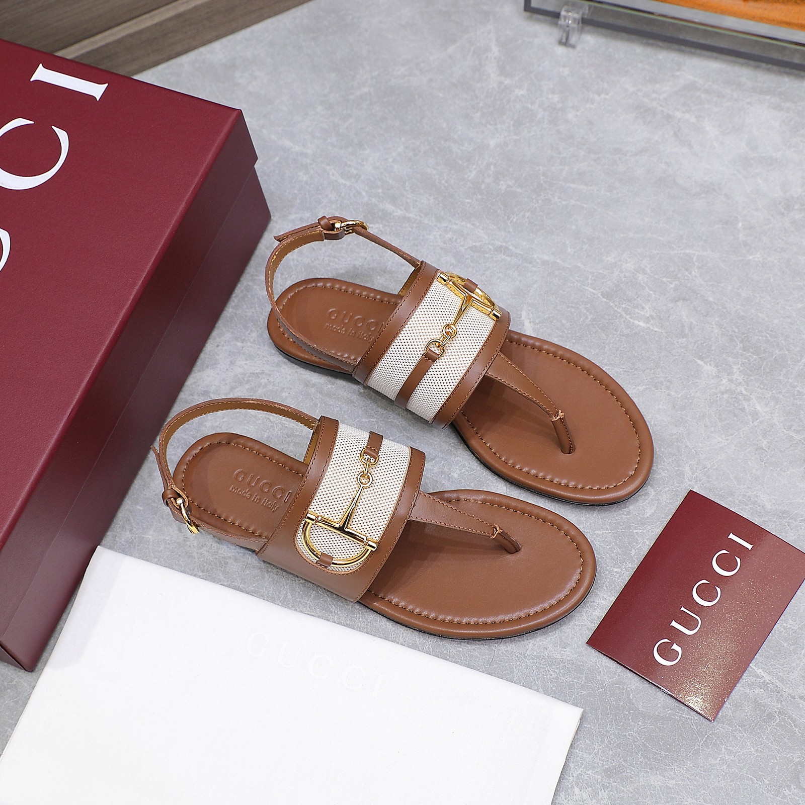 Gucci Women's Thong Sandals With Horsebit Detail - Stylish Summer Footwear 3 a1746344300000 0635