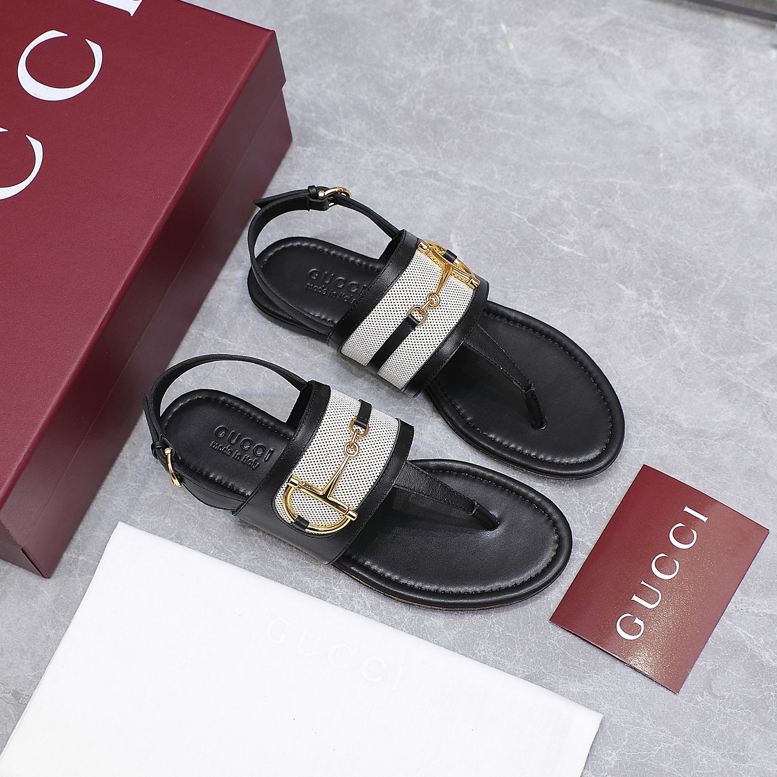 Gucci Women's Thong Sandals with Horsebit Detail - Stylish Summer Footwear 4 a1746344382039 7040