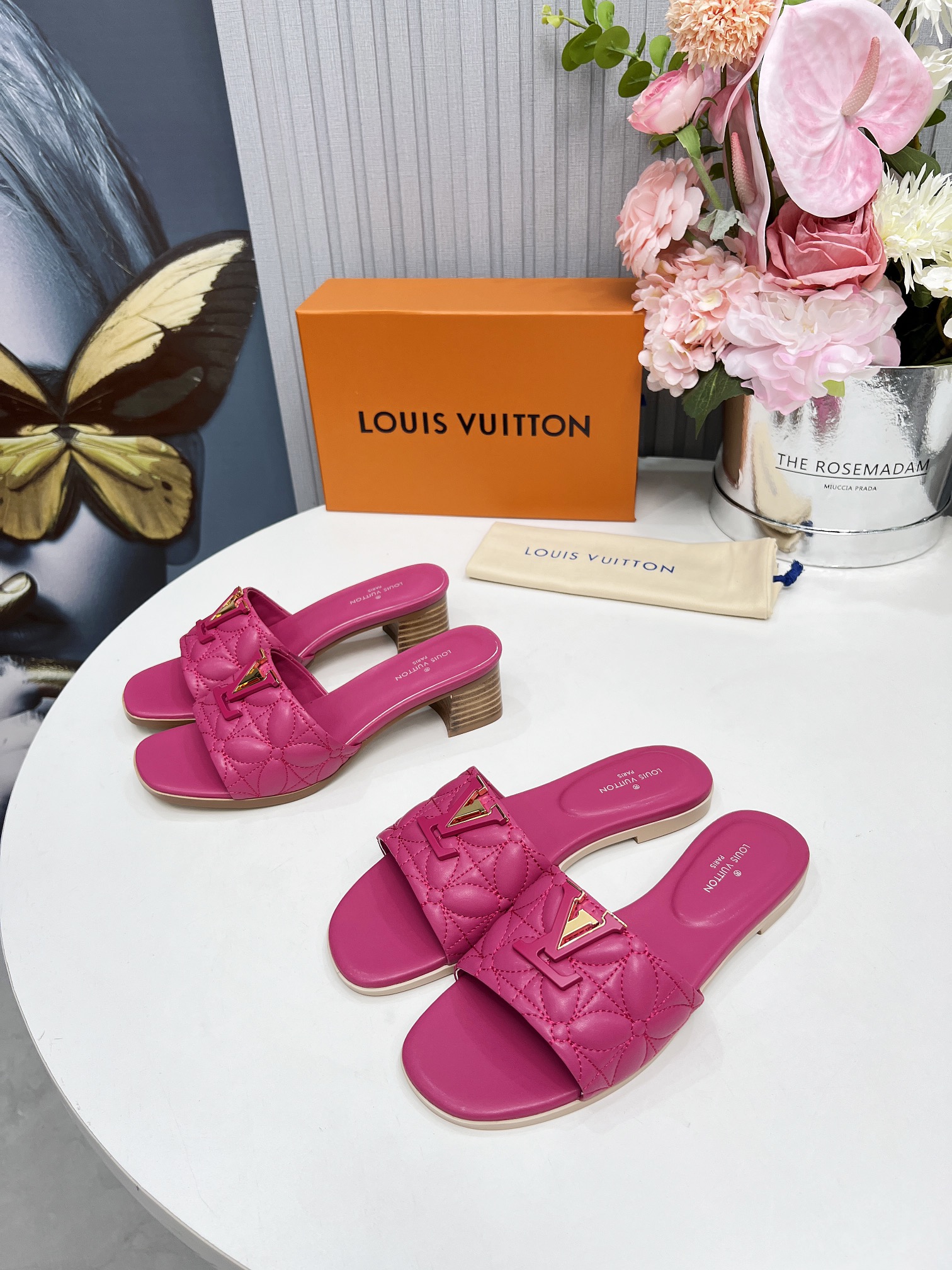 Louis Vuitton Echt leer Rubber