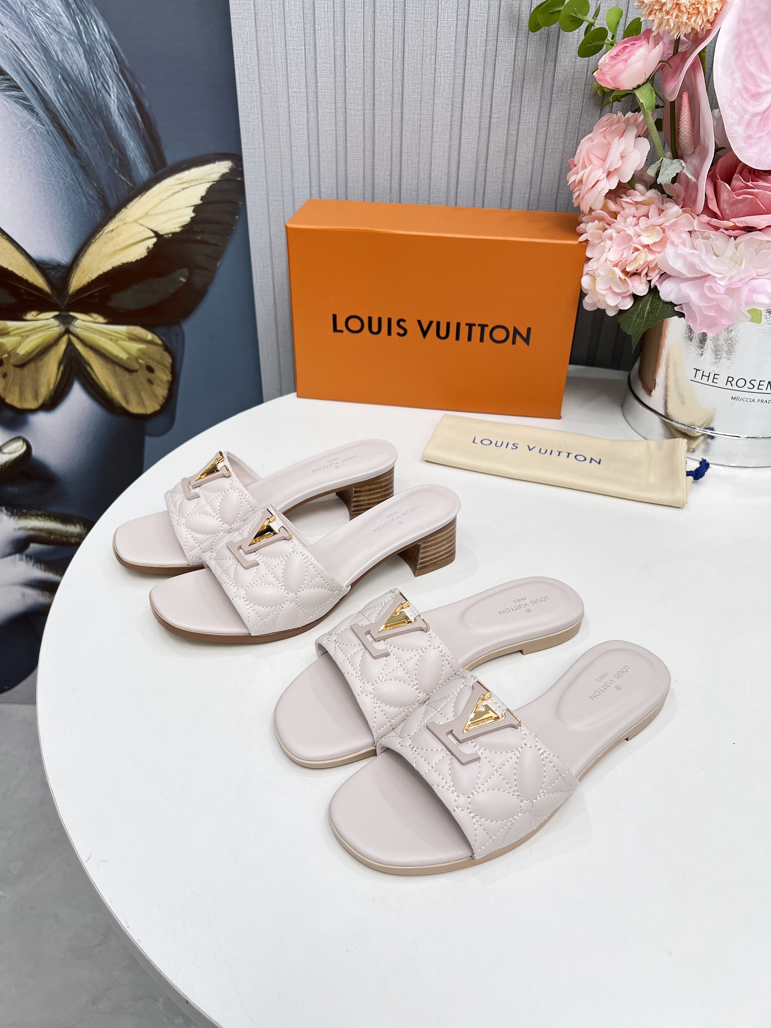 Louis Vuitton Echt leer Rubber