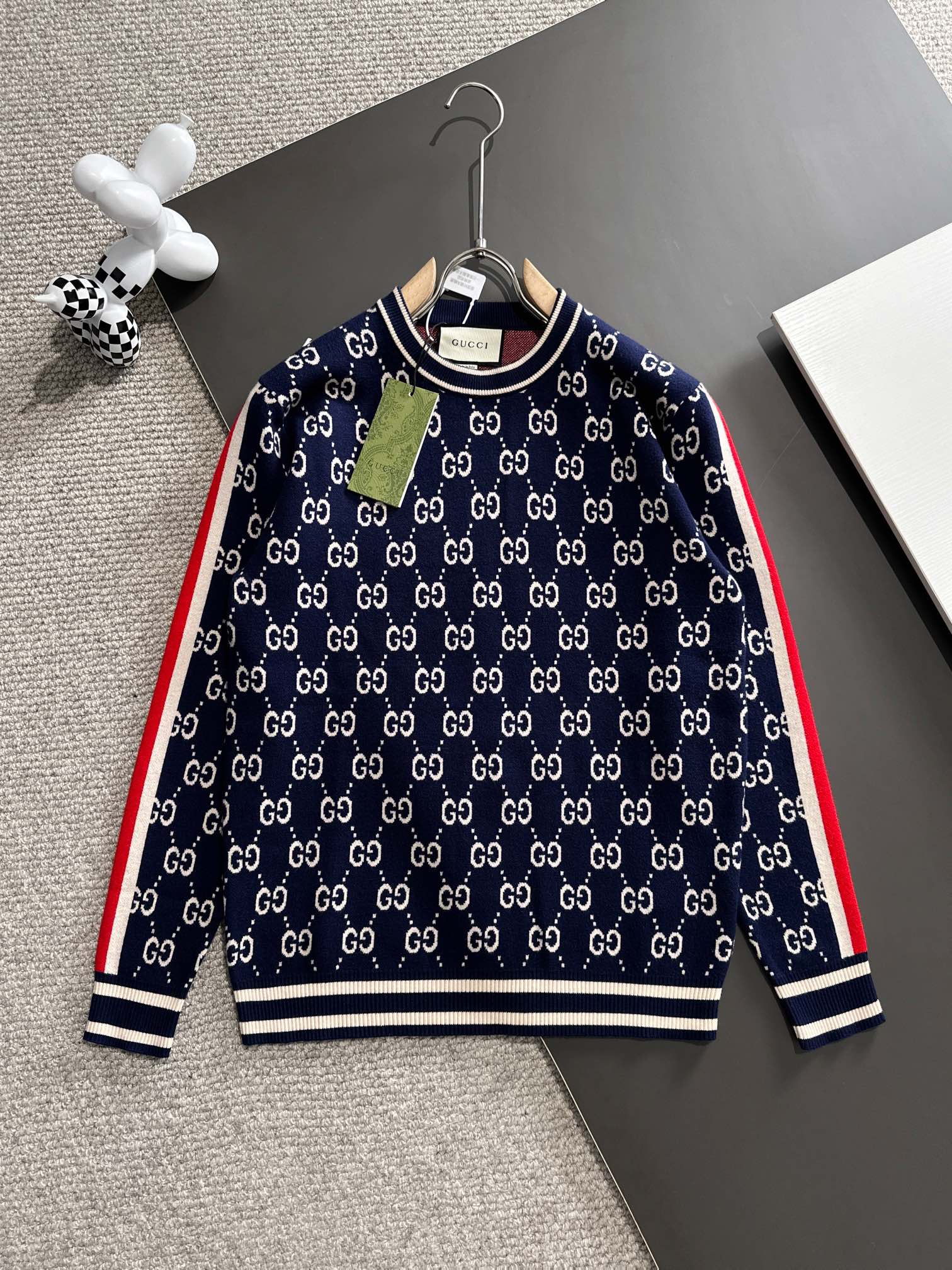 Venta superior
 Gucci Ropa Jersey de punto Sudaderas Azul Universal para hombres y mujeres Tejido Colección de otoño