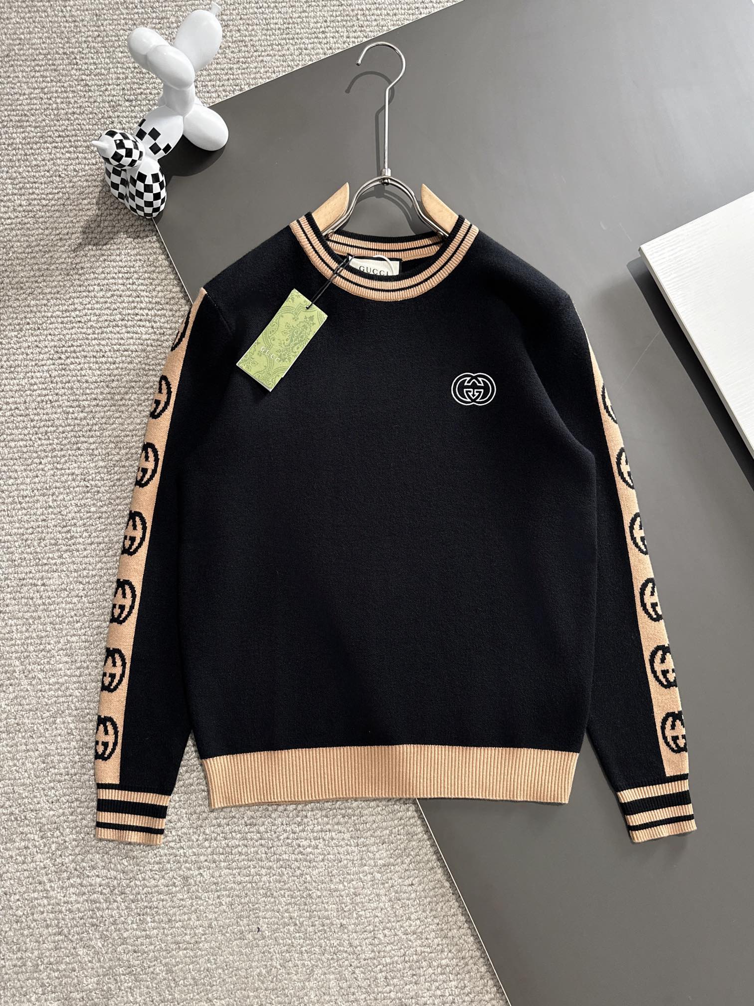 Gucci Comercio
 Ropa Jersey de punto Sudaderas Negro Universal para hombres y mujeres Tejido Colección de otoño