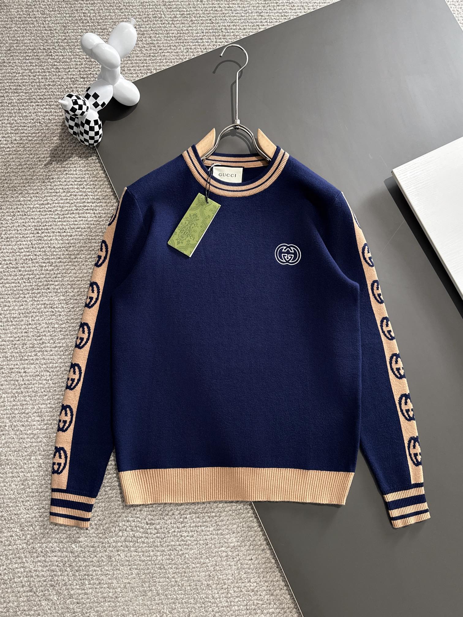 Gucci Copiar
 Ropa Jersey de punto Sudaderas Azul Universal para hombres y mujeres Tejido Colección de otoño