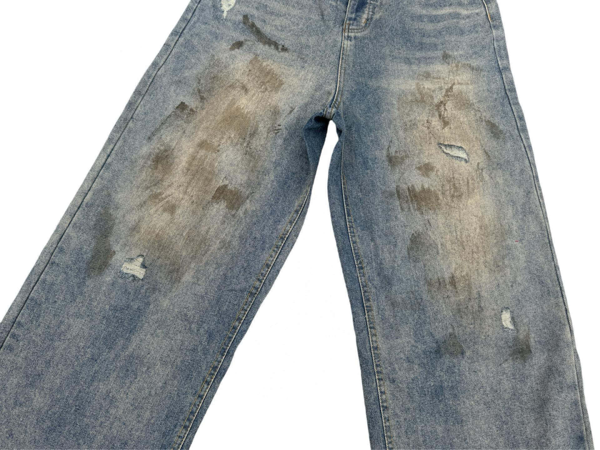 Acne Studios Vaqueros Anchos Teñidos Desgastados Unisex - Estilo Clásico 32 i1743238158258 7926 0 31