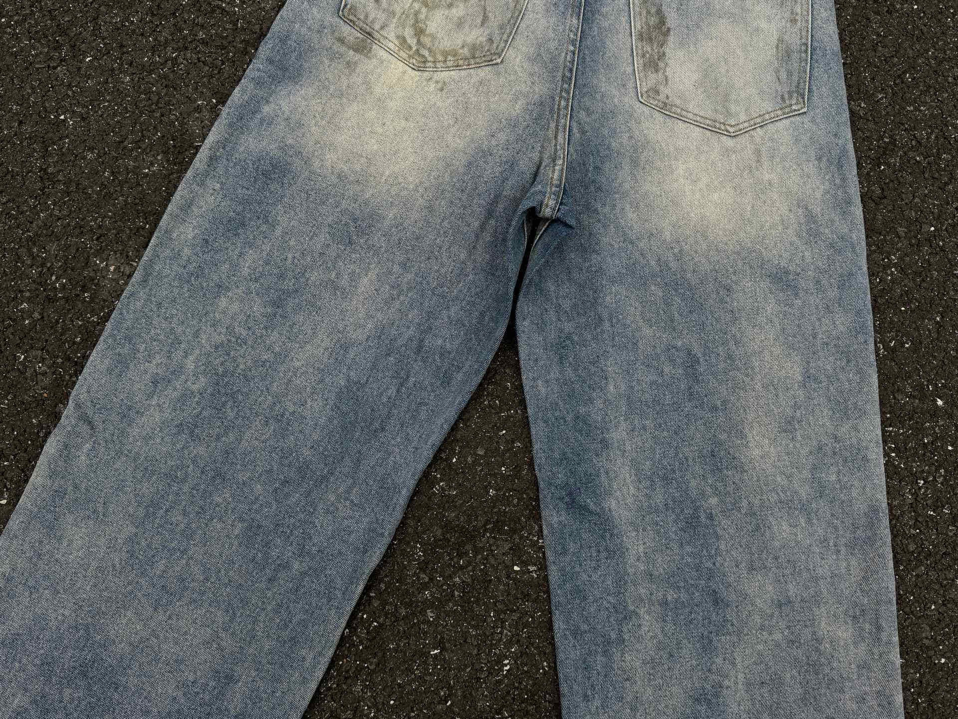 Acne Studios Vaqueros Anchos Teñidos Desgastados Unisex - Estilo Clásico 11 i1743238169340 4086 0 9