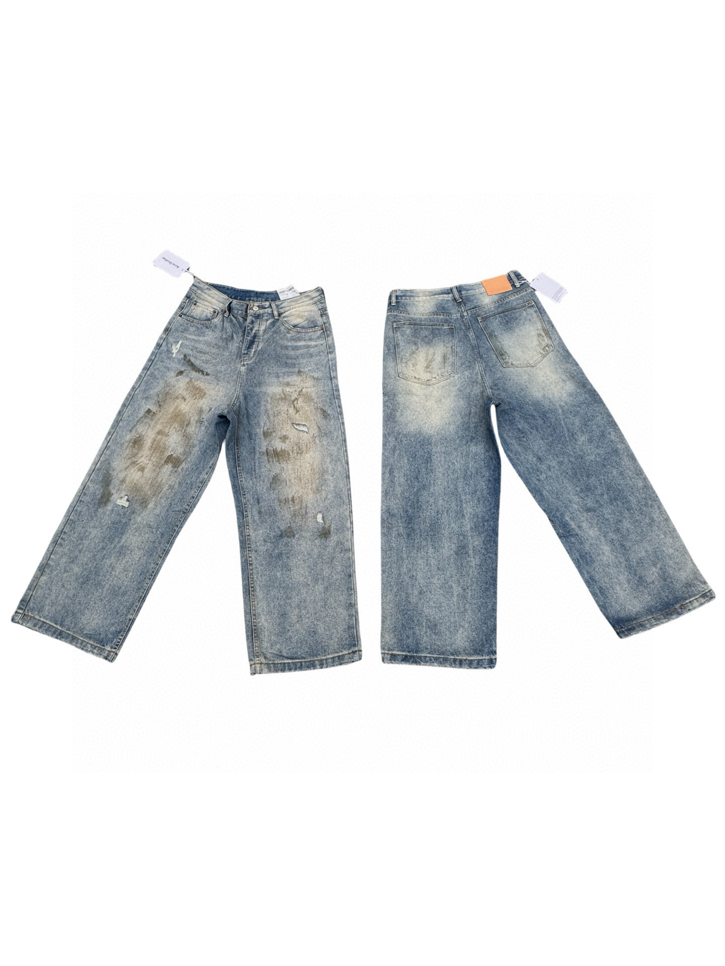 Acne Studios Vaqueros Anchos Teñidos Desgastados Unisex - Estilo Clásico 23 i1743238172594 1963 0 22