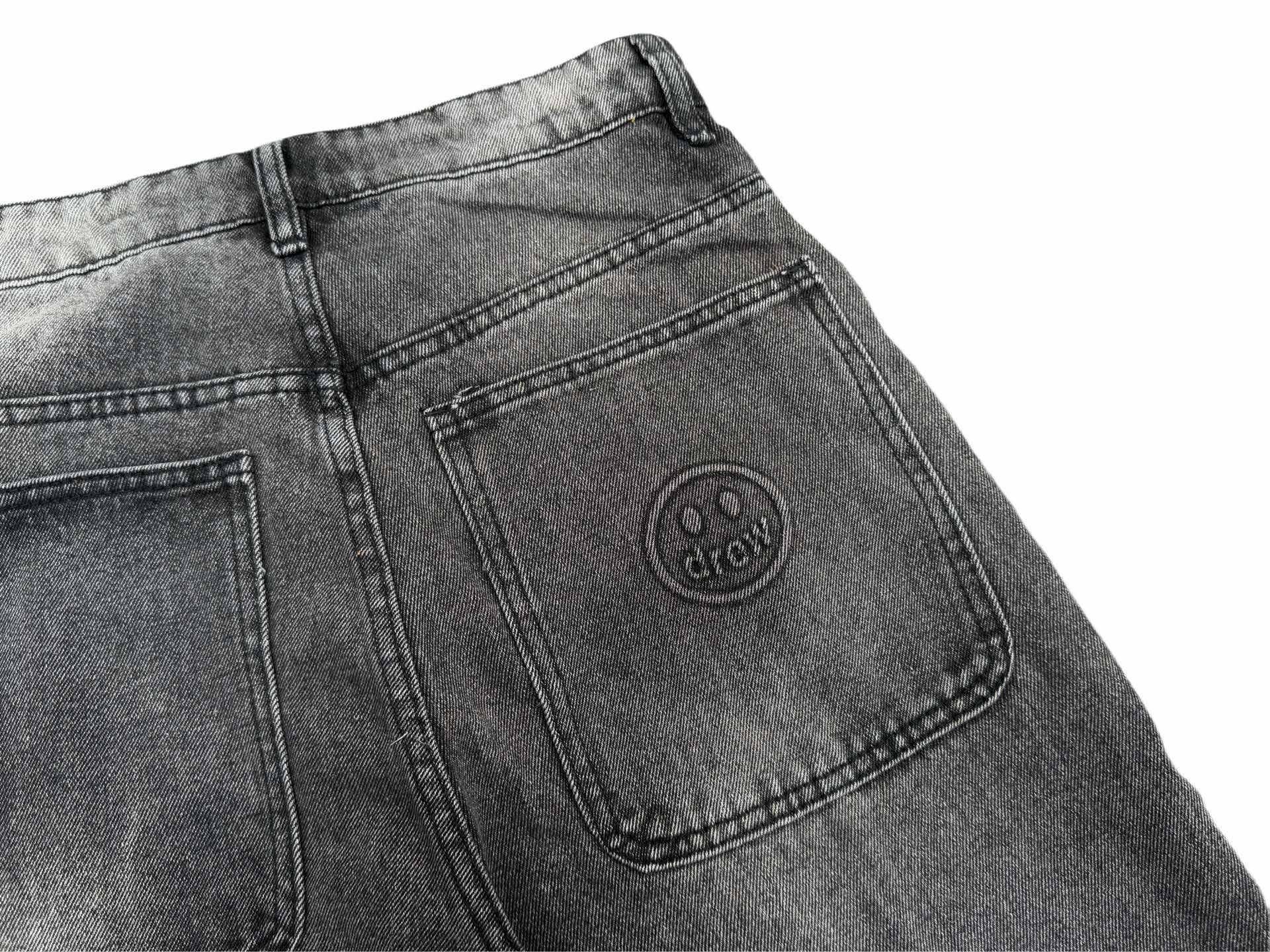 DREW HOUSE Jeans Rectos Anchos Destruidos con Smiley Face para Hombre y Mujer 21 i1743994518537 1091 0 20
