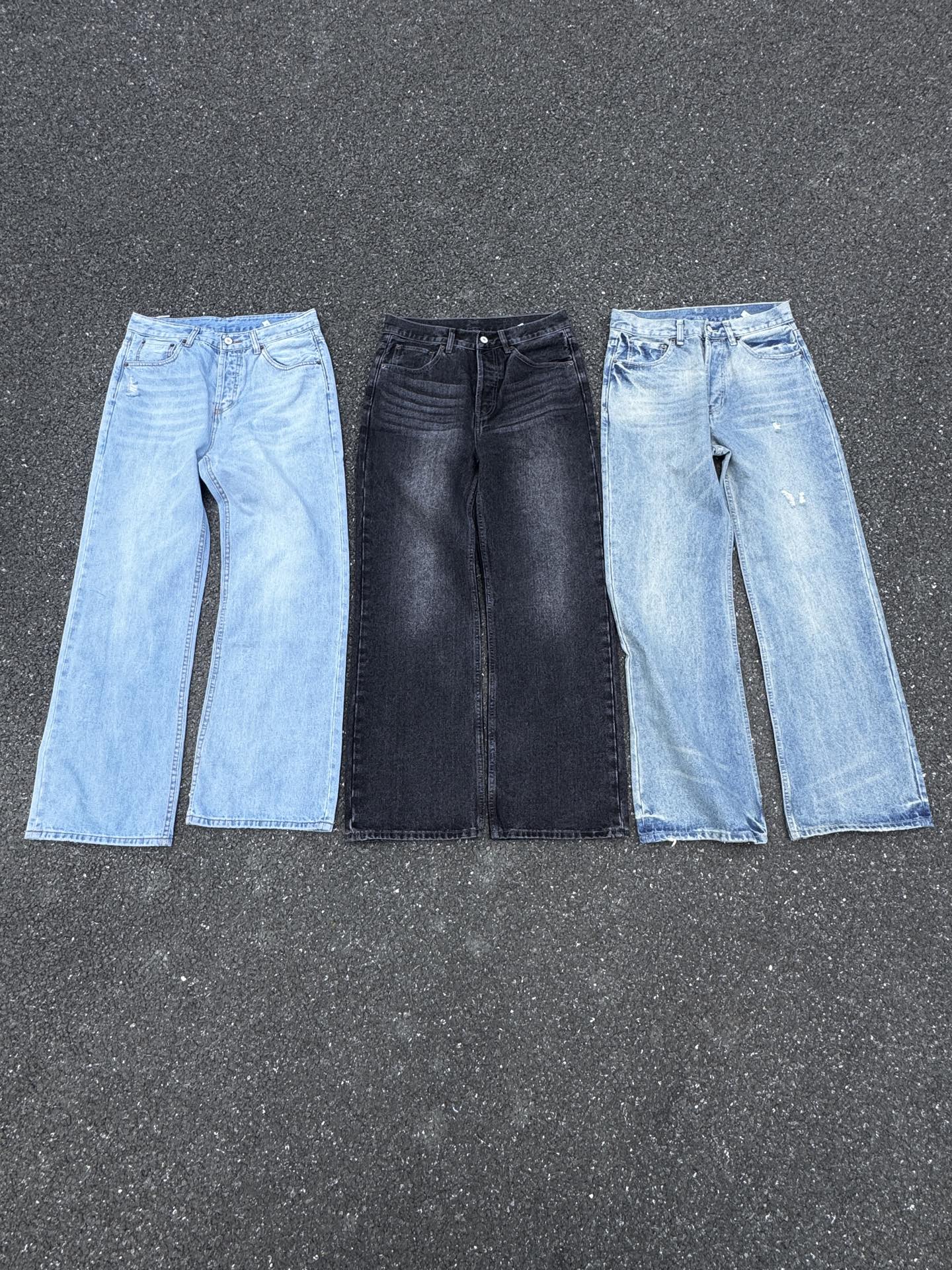 Acne Studios 2021M Jeans Acampanados Unisex de Pierna Ancha y Corte Recto 14 i1744725781056 6870 0 11