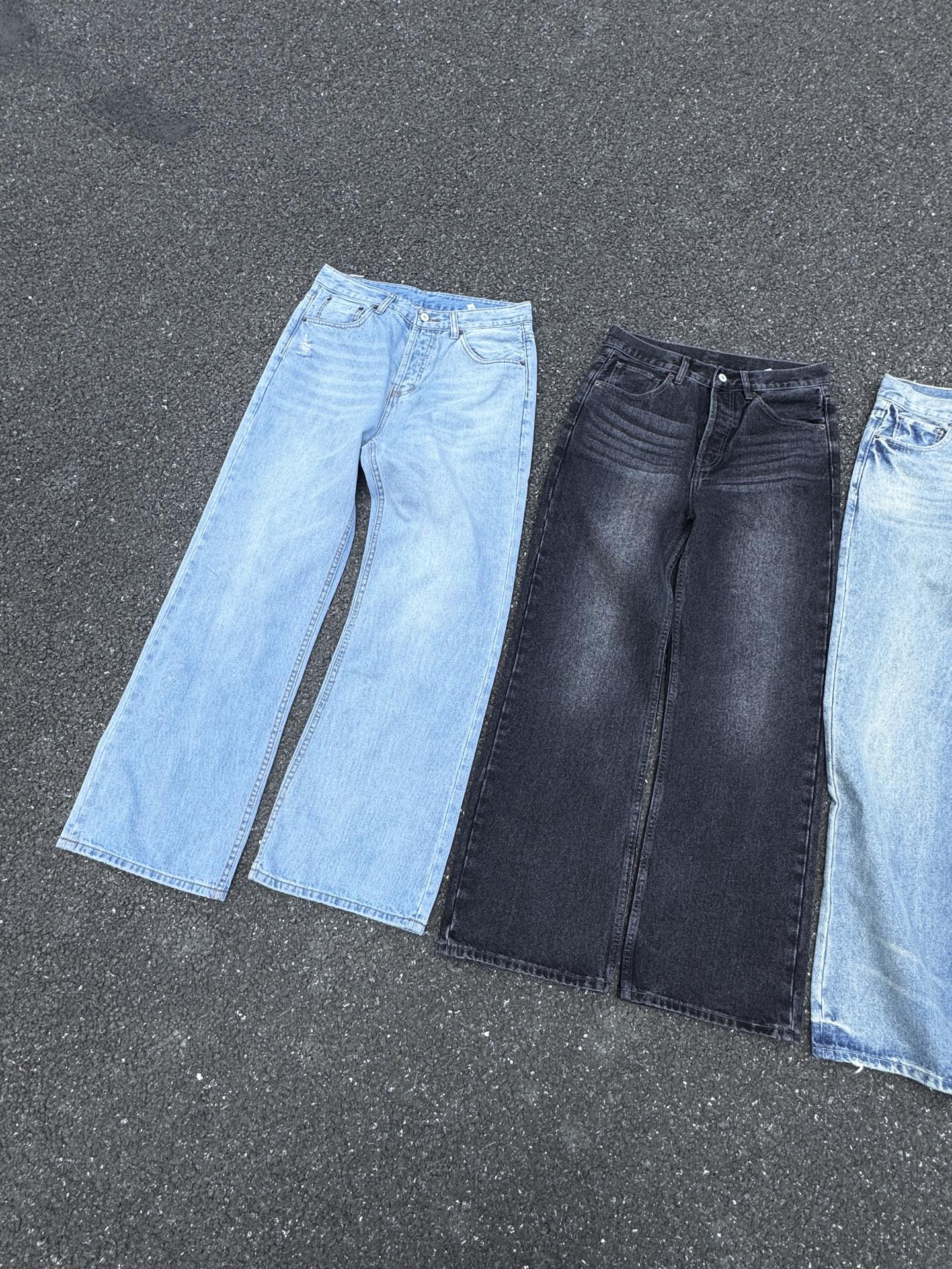 Acne Studios 2021M Jeans Acampanados Unisex de Pierna Ancha y Corte Recto 17 i1744725781069 6129 0 15