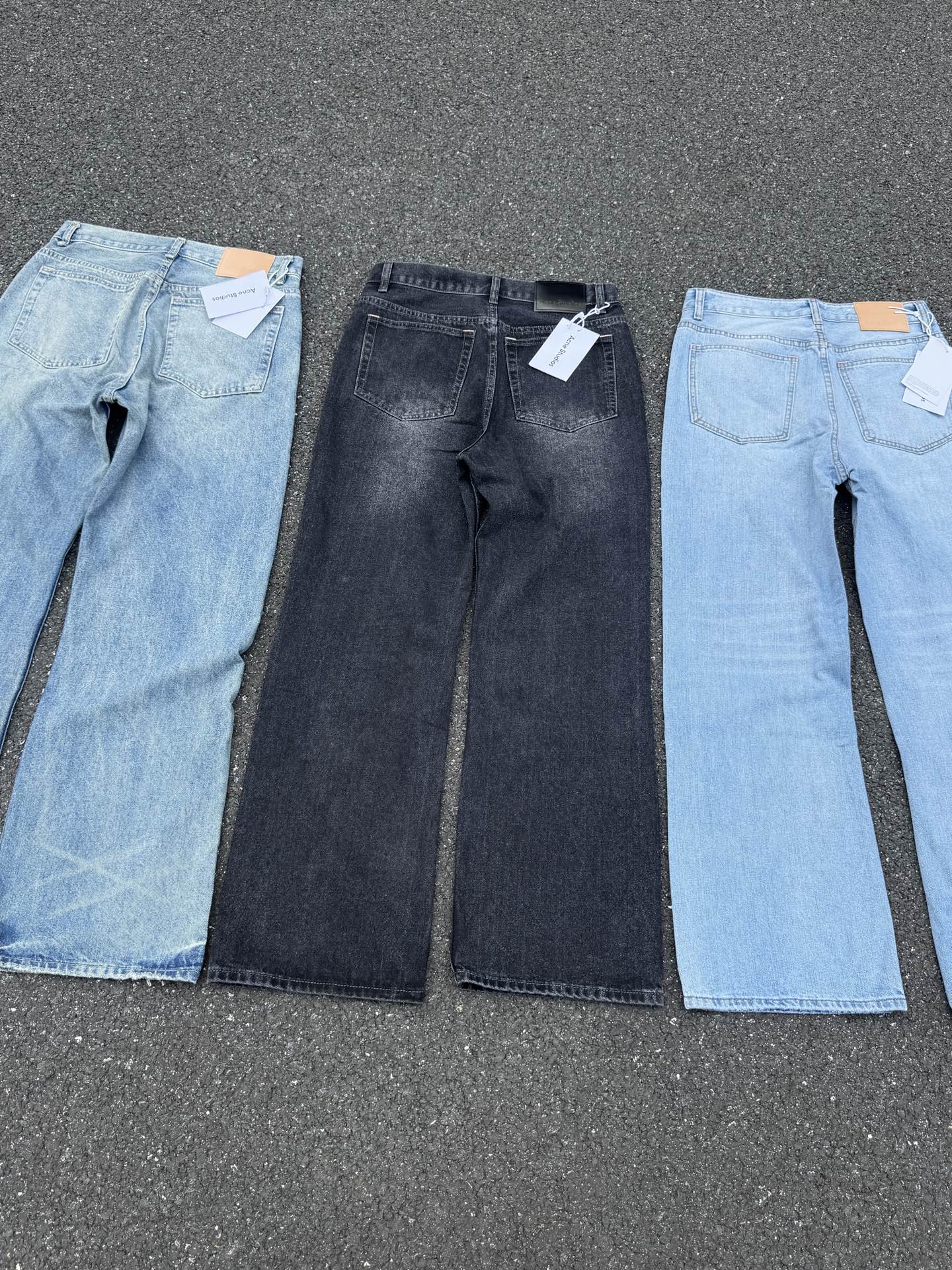 Acne Studios 2021M Jeans Acampanados Unisex de Pierna Ancha y Corte Recto 25 i1744725781188 8892 0 23