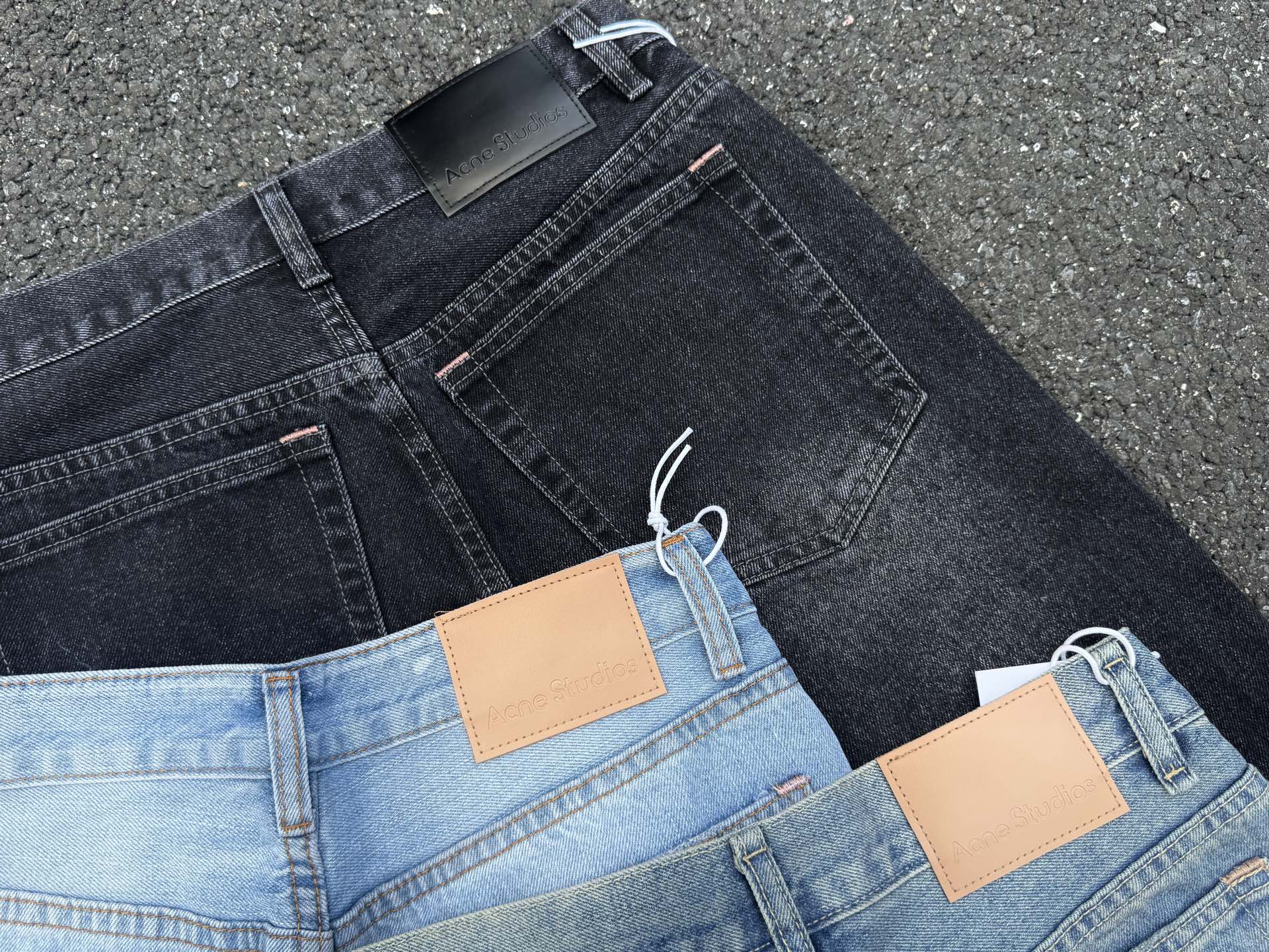 Acne Studios 2021M Jeans Acampanados Unisex de Pierna Ancha y Corte Recto 9 i1744725782989 2049 0 6