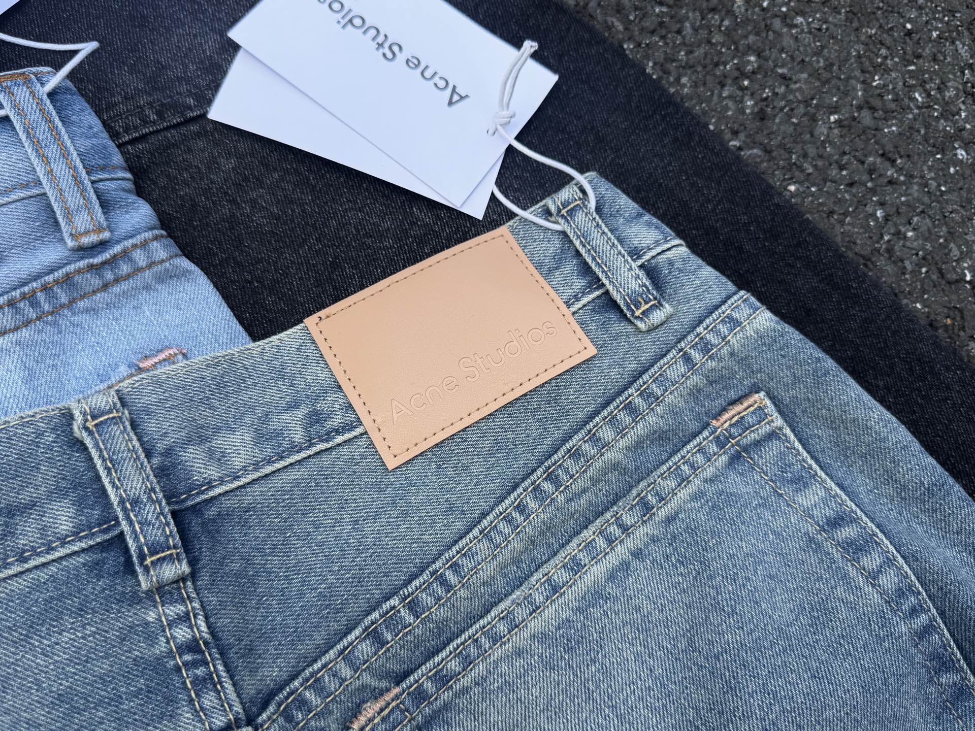 Acne Studios 2021M Jeans Acampanados Unisex de Pierna Ancha y Corte Recto 10 i1744725783015 9308 0 7