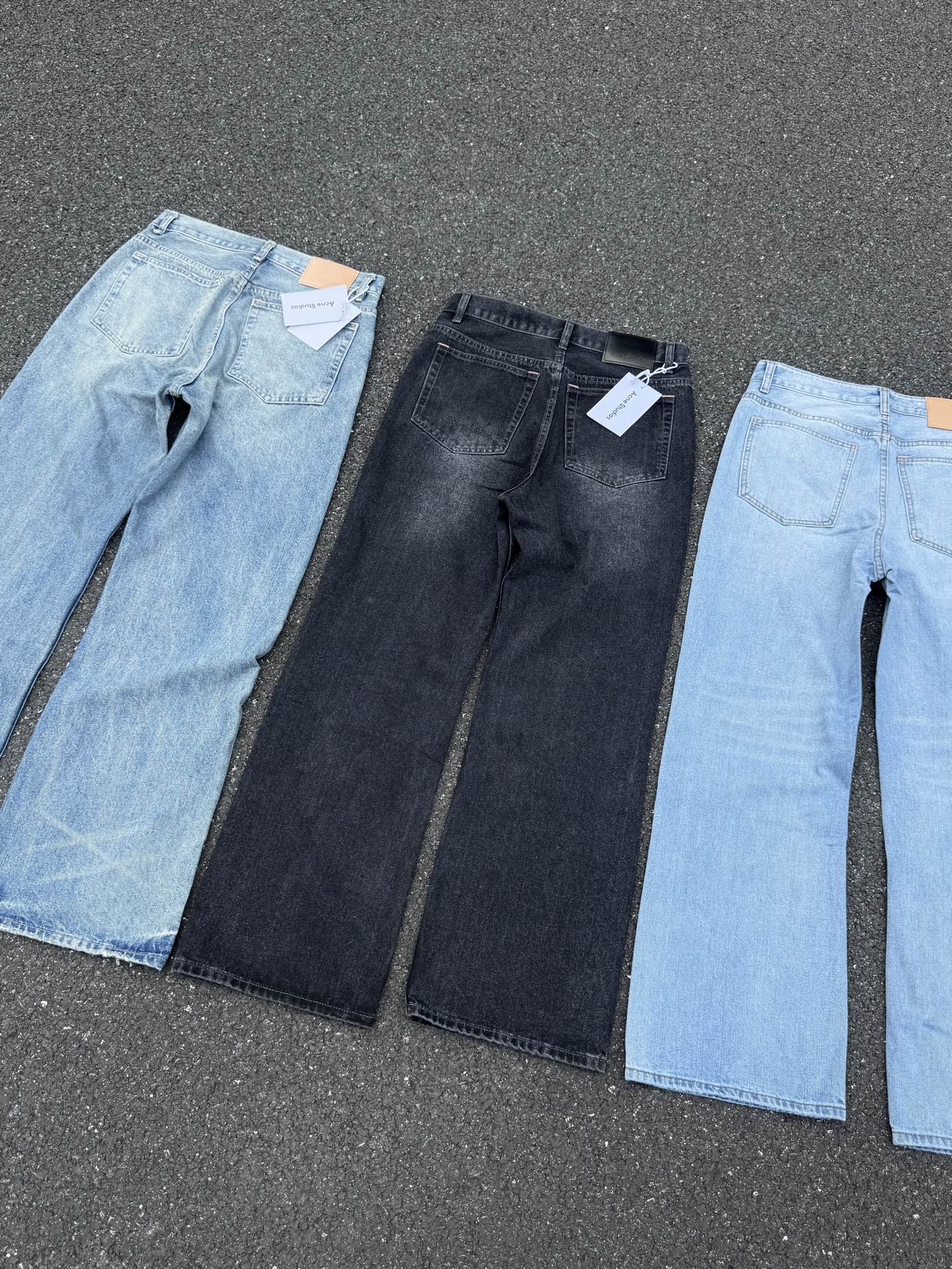 Acne Studios 2021M Jeans Acampanados Unisex de Pierna Ancha y Corte Recto 22 i1744725784671 5217 0 20