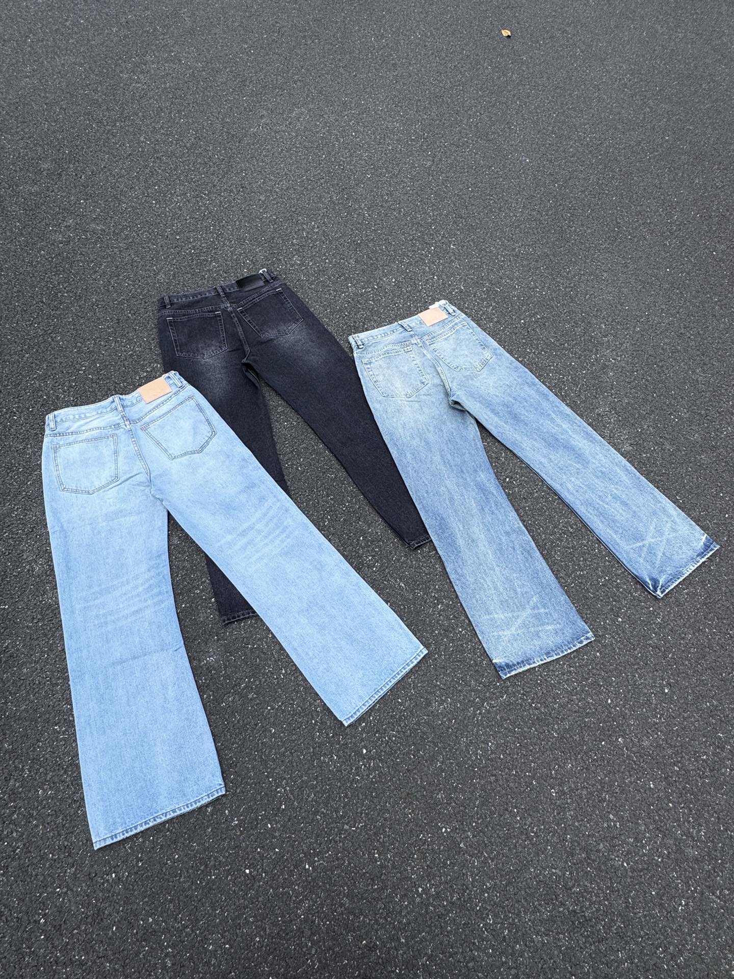 Acne Studios 2021M Jeans Acampanados Unisex de Pierna Ancha y Corte Recto 13 i1744725785856 8399 0 10