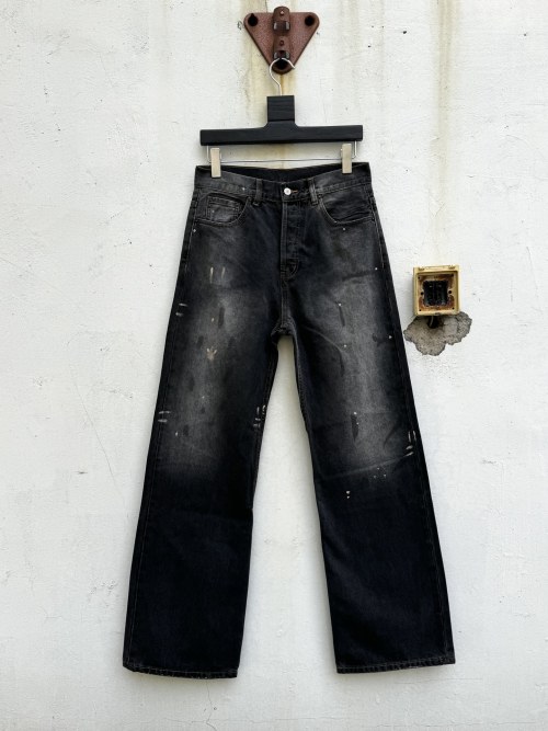 Acne Studios FW24 Painted Design Wide Leg Loose Fit Jeans Unisex 1 Acne Studios FW24 Painted Design Wide Leg Loose Fit Jeans Unisex