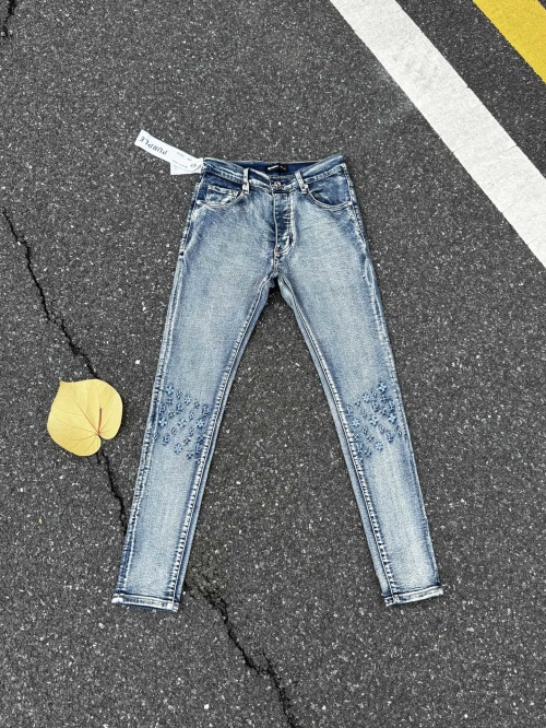 Purple Brand Distressed Denim Jeans, Slim Fit, Light Wash, Sizes 28-36 1 Purple Brand Distressed Denim Jeans, Slim Fit, Light Wash, Sizes 28-36