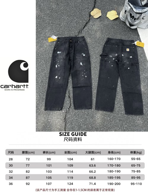 Carhartt WIP Vintage Carpenter Jeans Splatter Paint Distressed Denim Pants 1 Carhartt WIP Vintage Carpenter Jeans Splatter Paint Distressed Denim Pants