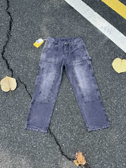 Carhartt WIP Vintage Splatter Distressed Straight Leg Carpenter Jeans