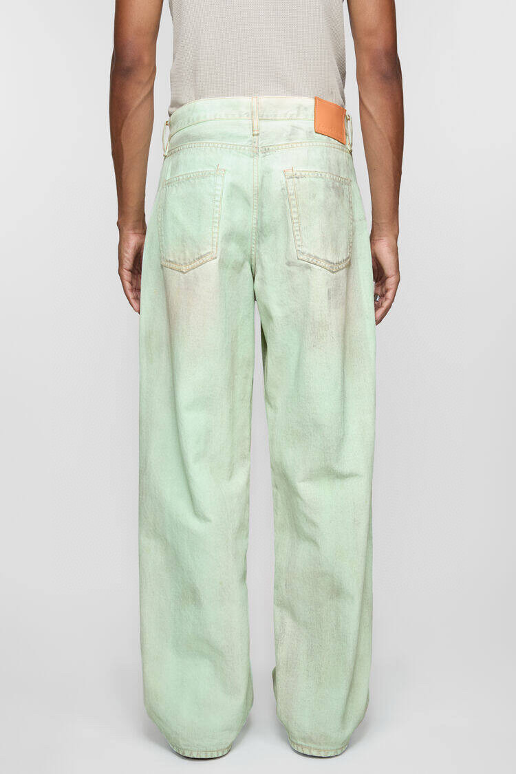 Acne Studios 1981M Pantalones Vaqueros Verde Fluorescente Unisex 5 i1747757821441 223 0 3
