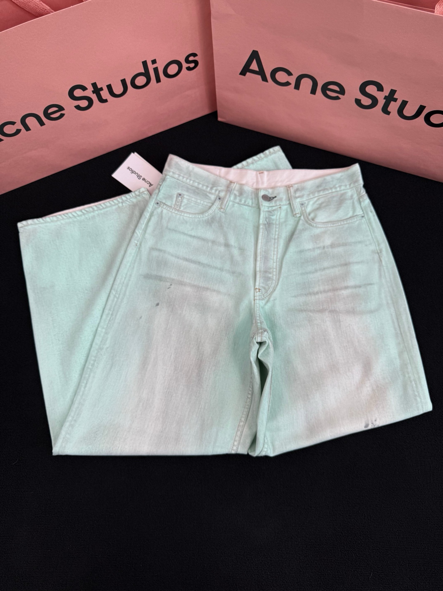 Acne Studios 1981M Pantalones Vaqueros Verde Fluorescente Unisex 13 i1747757827532 3114 0 11