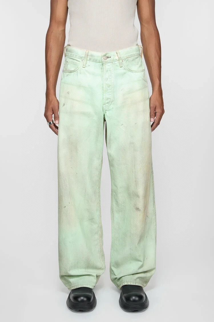 Acne Studios 1981M Pantalones Vaqueros Verde Fluorescente Unisex 8 i1747757829157 7720 0 6
