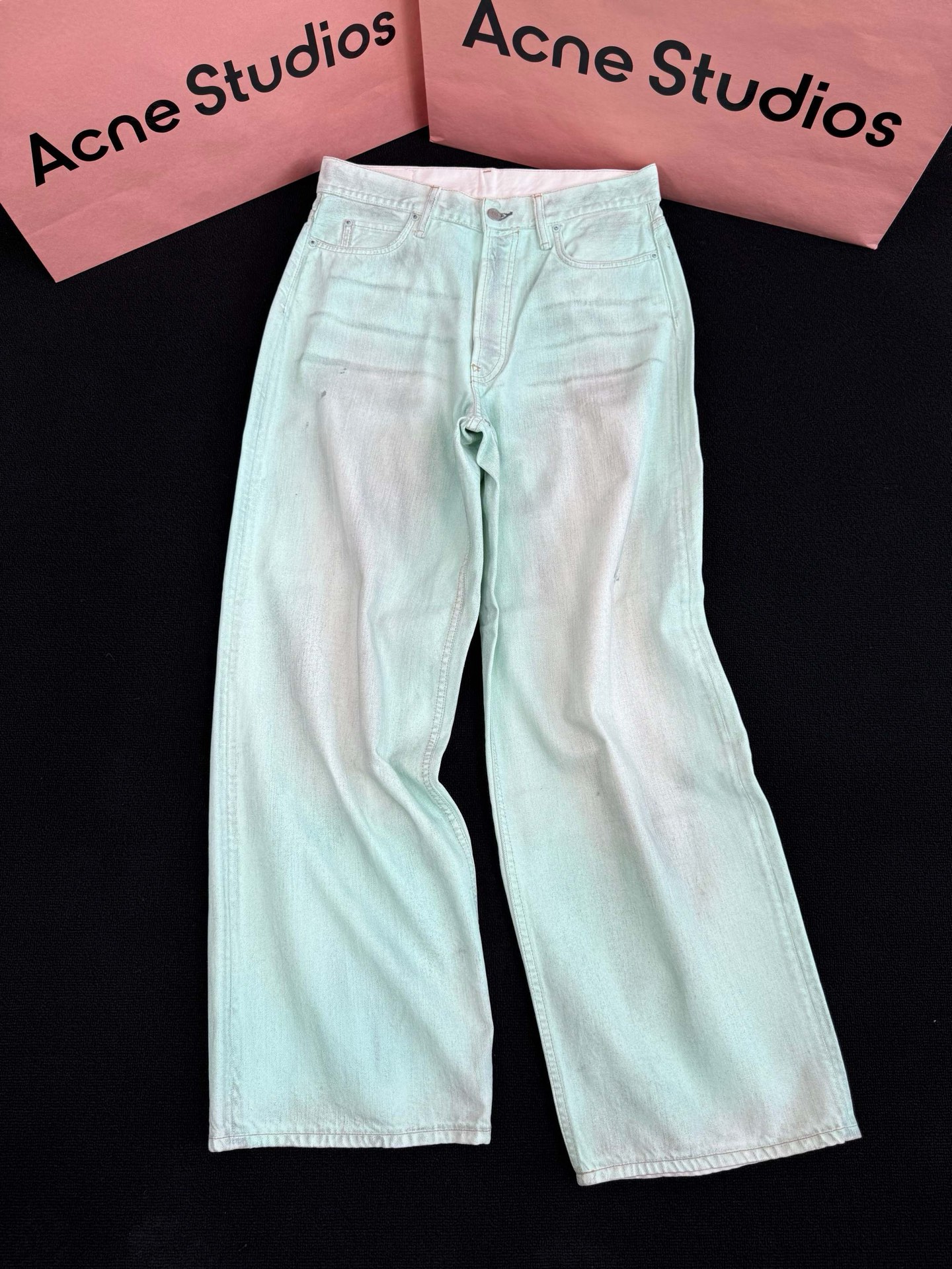 Acne Studios 1981M Pantalones Vaqueros Verde Fluorescente Unisex 11 i1747757829321 3520 0 9