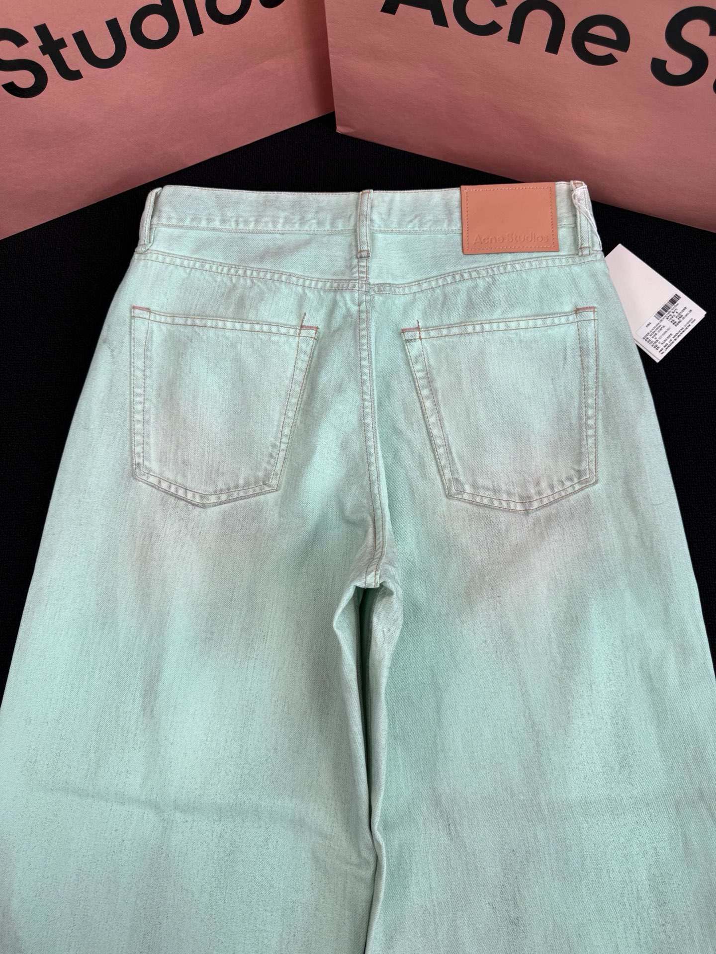 Acne Studios 1981M Pantalones Vaqueros Verde Fluorescente Unisex 15 i1747757830426 6246 0 13
