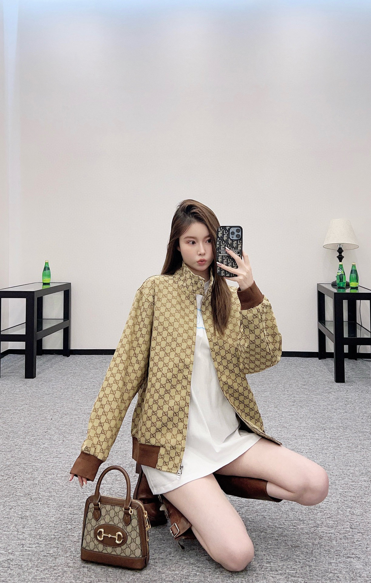 Gucci Jacquard Jacket - Oversized Fit, Double G Pattern, Ribbed Details 2 i1756552955530 3131 0 1