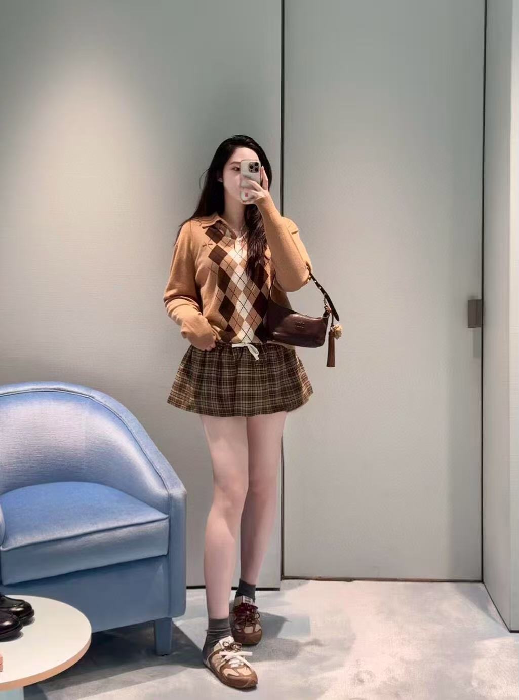 Miu Miu Vintage Plaid Ballet Mini Skirt, High-Waisted A-Line 8 i1759204629861 1574 0 7