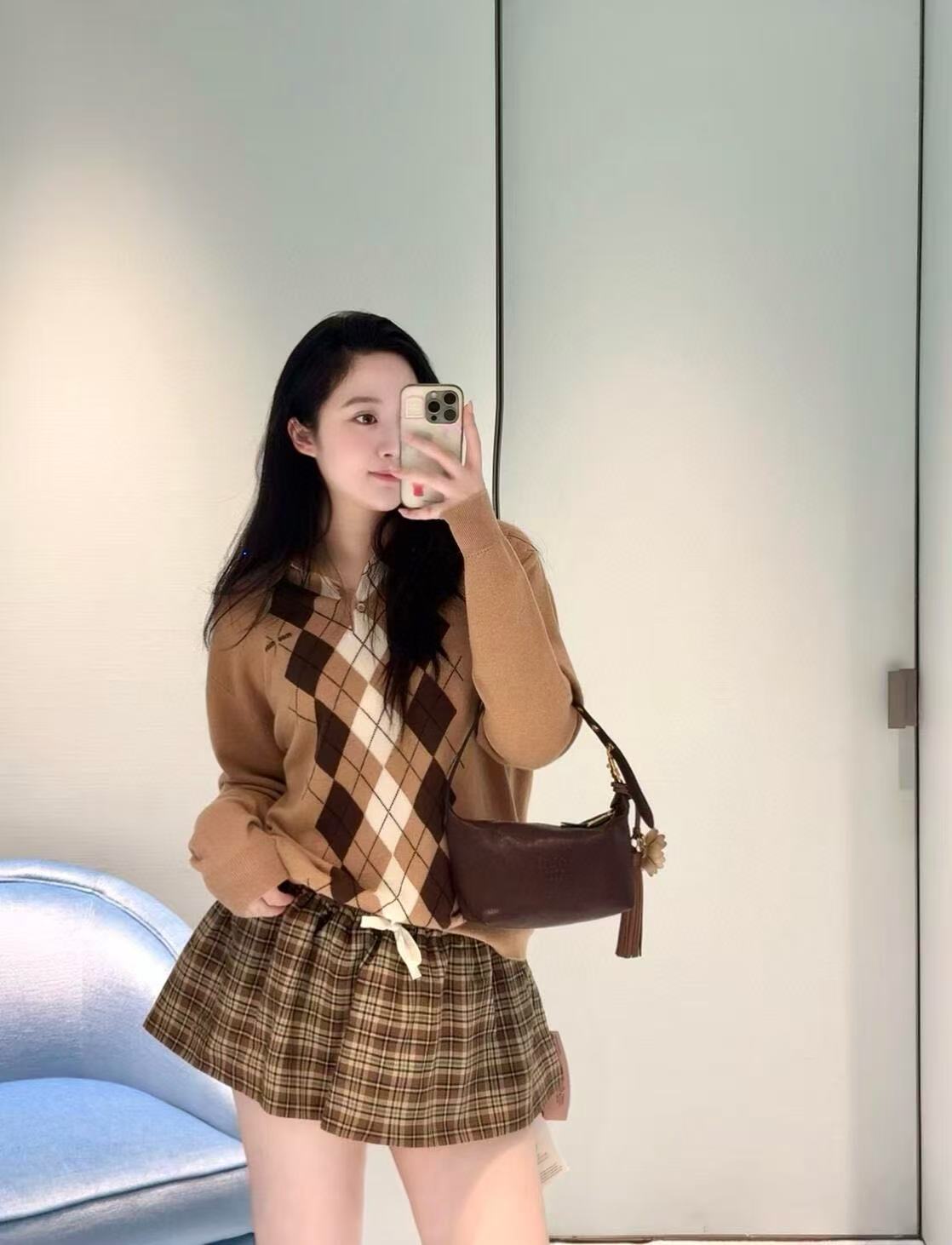 Miu Miu Vintage Plaid Ballet Mini Skirt, High-Waisted A-Line 9 i1759204630971 5929 0 8