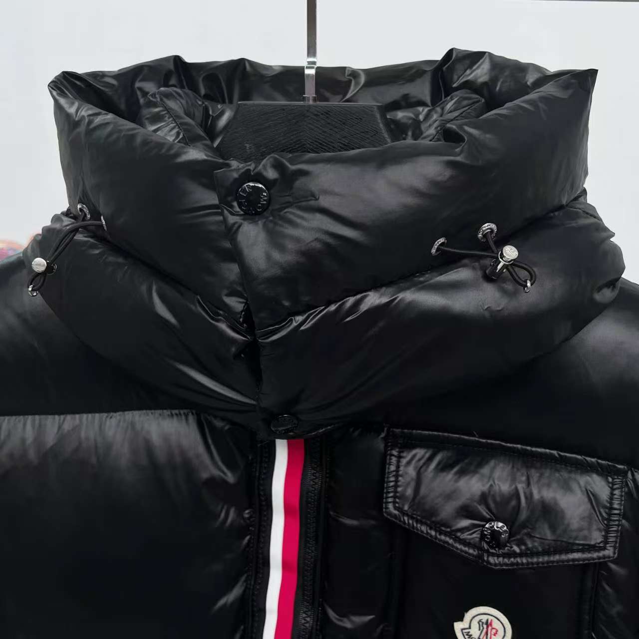 Mom let モンコウ三色織帯ダウンジャケット