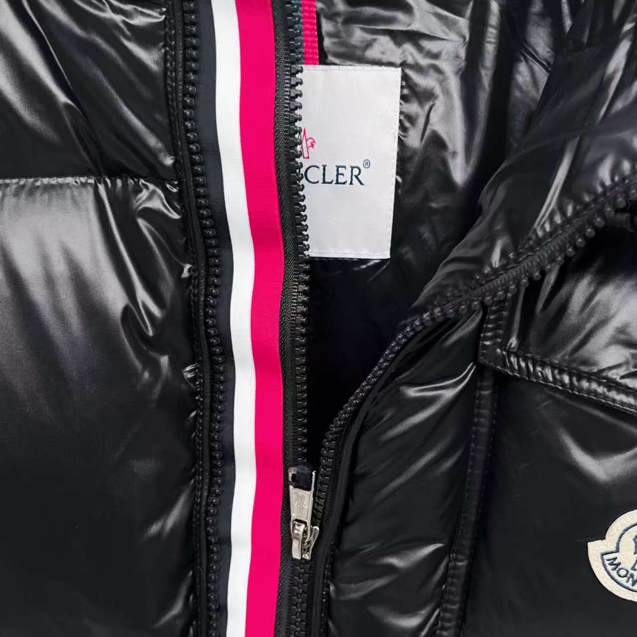 Mom let モンコウ三色織帯ダウンジャケット