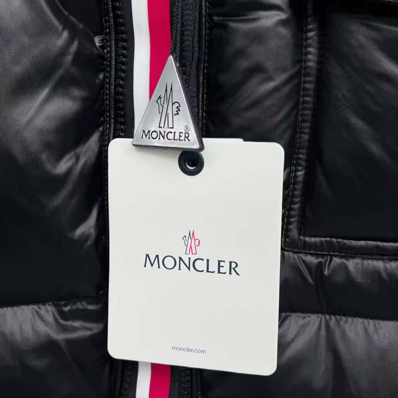 Mom let モンコウ三色織帯ダウンジャケット