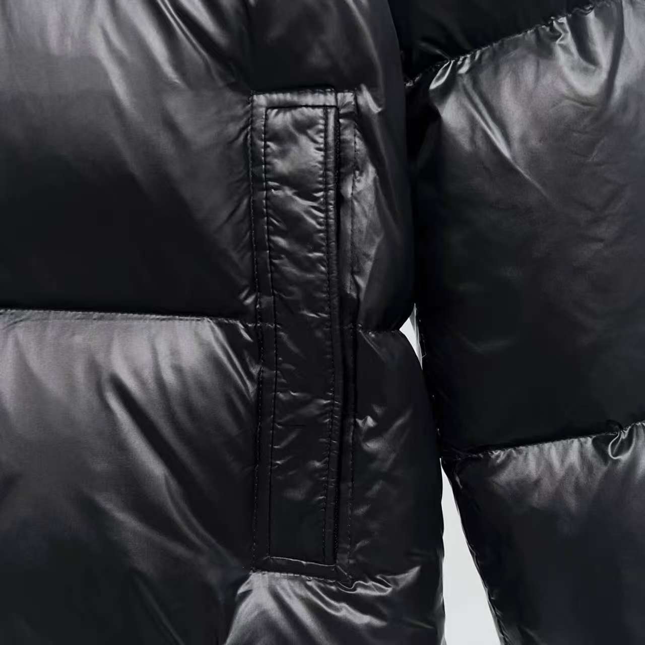 Mom let モンコウ三色織帯ダウンジャケット