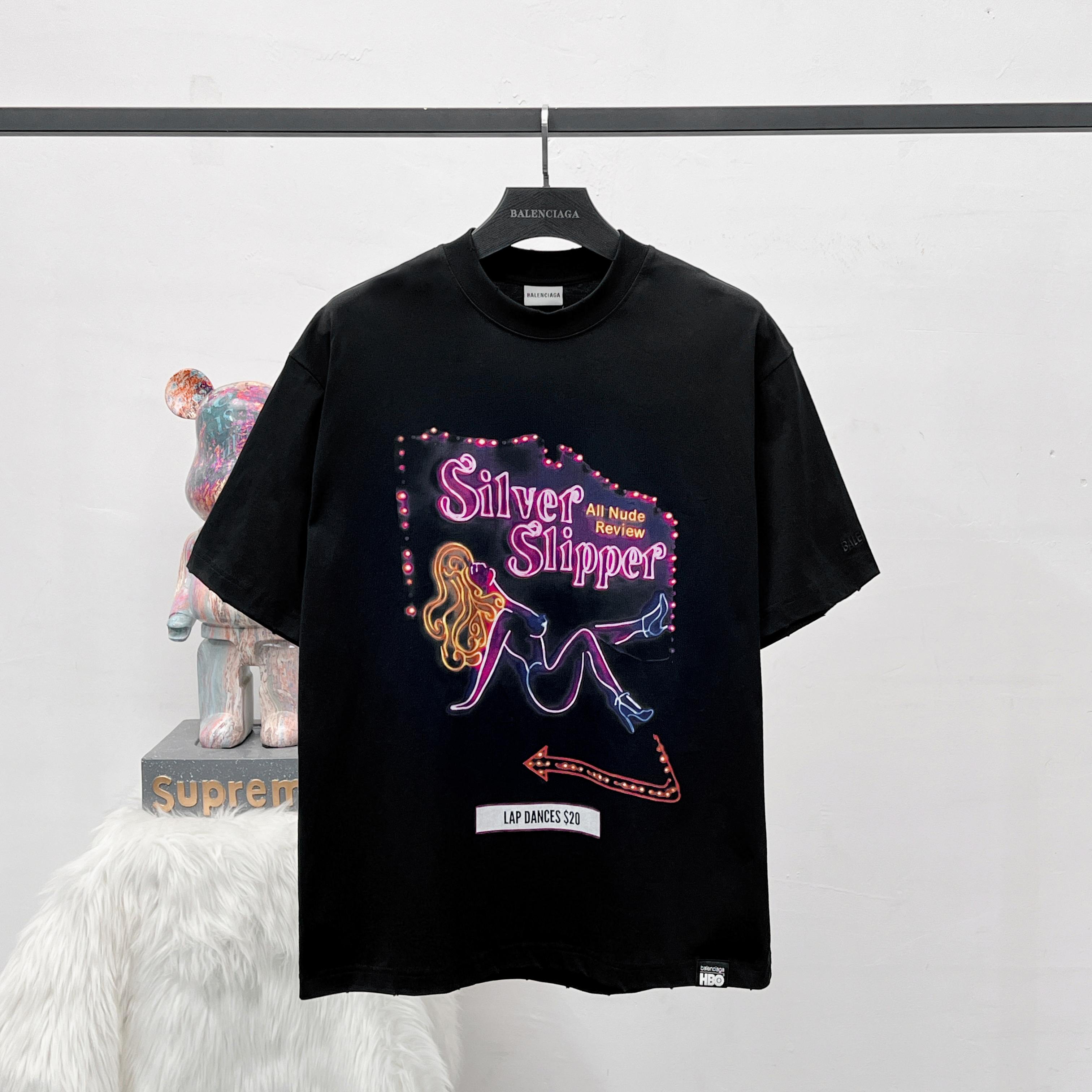 P87 [Versión superior] Foto colgante de productos grandes #Paris 26SS Paris ✘Drama estadounidense "Hyper" Camisetas de …