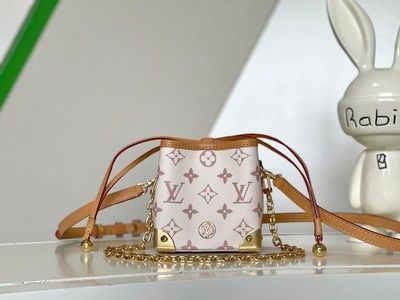 Louis Vuitton Handbags Bucket Bags White Monogram Reverse Canvas Mini M83227