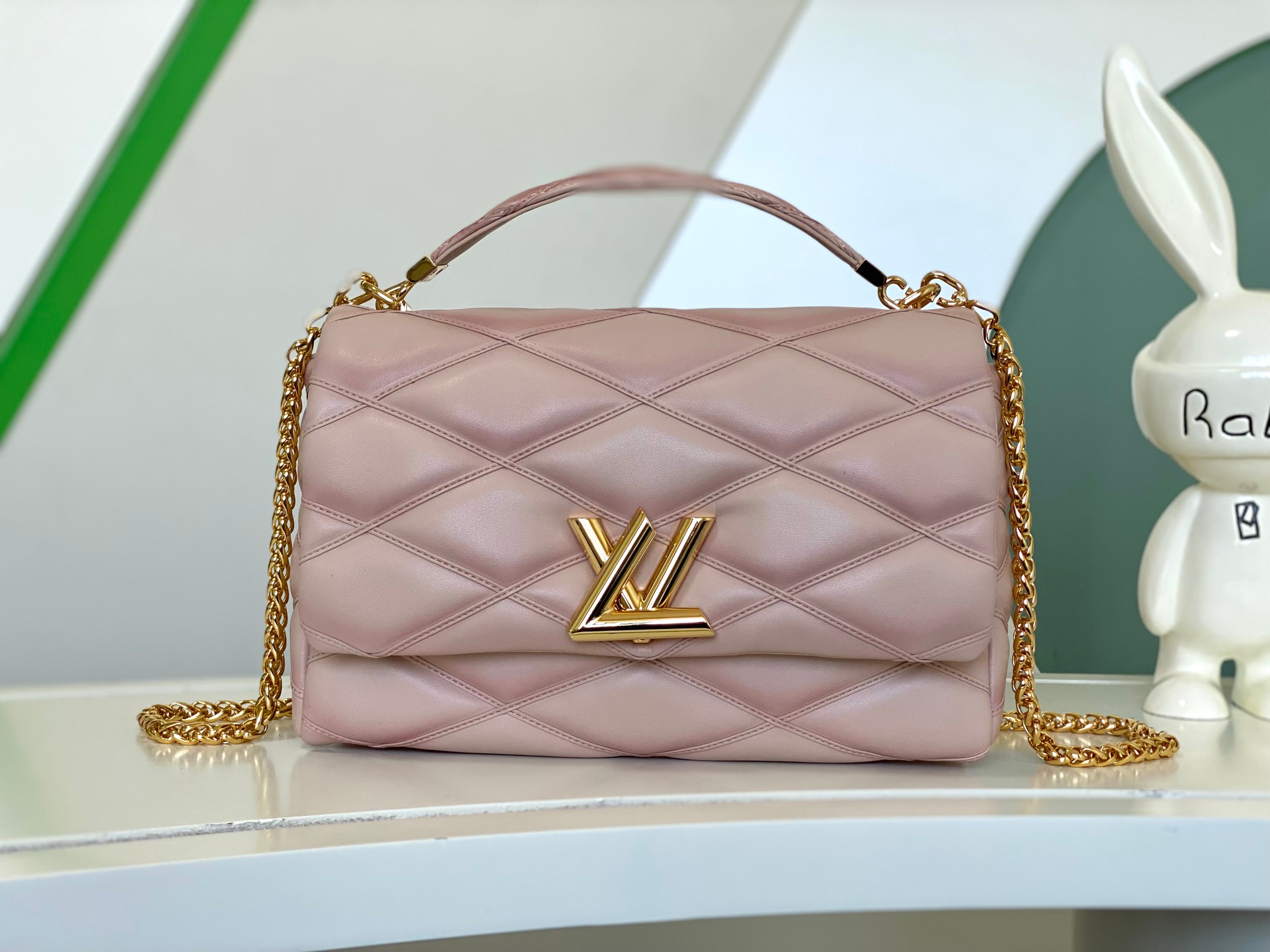 Louis Vuitton Bags Handbags Apricot Color Cowhide Sheepskin LV Twist Chains