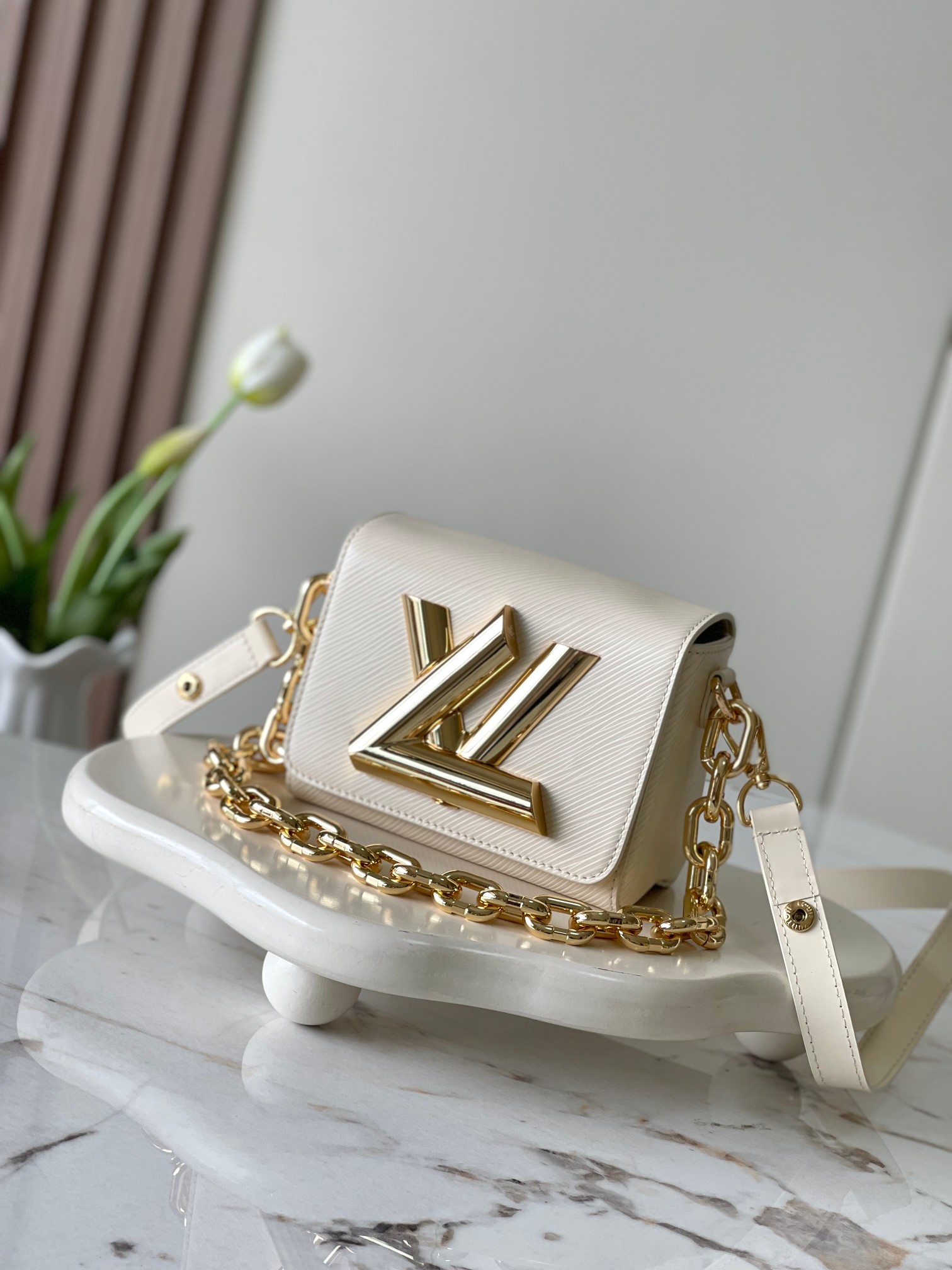 Louis Vuitton Bags Handbags Caramel White Epi Cowhide LV Twist M22297