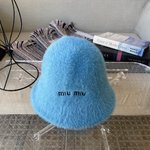 MiuMiu Hats Knitted Hat Straw Hat Rabbit Hair Fall/Winter Collection