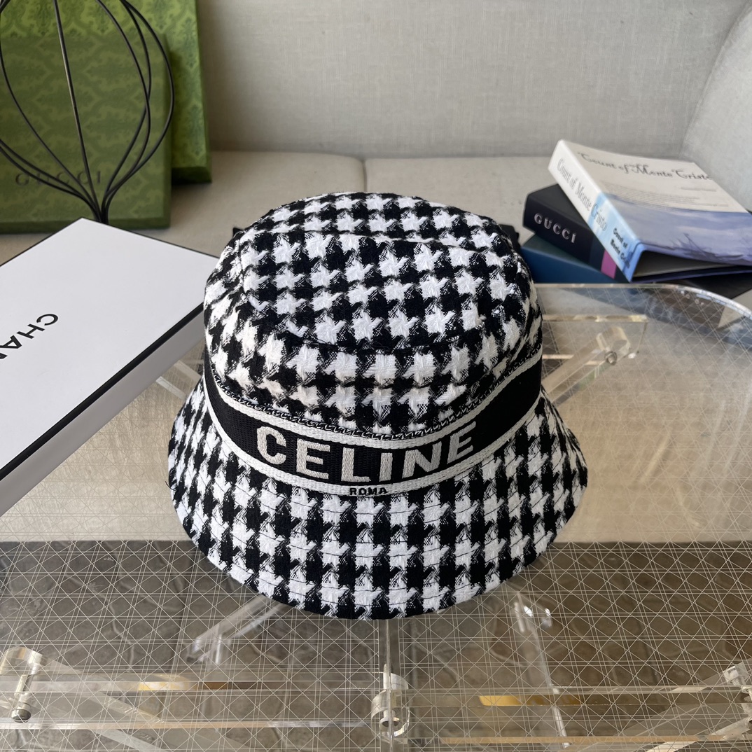 Replica Sale online Celine Hats Bucket Hat Embroidery